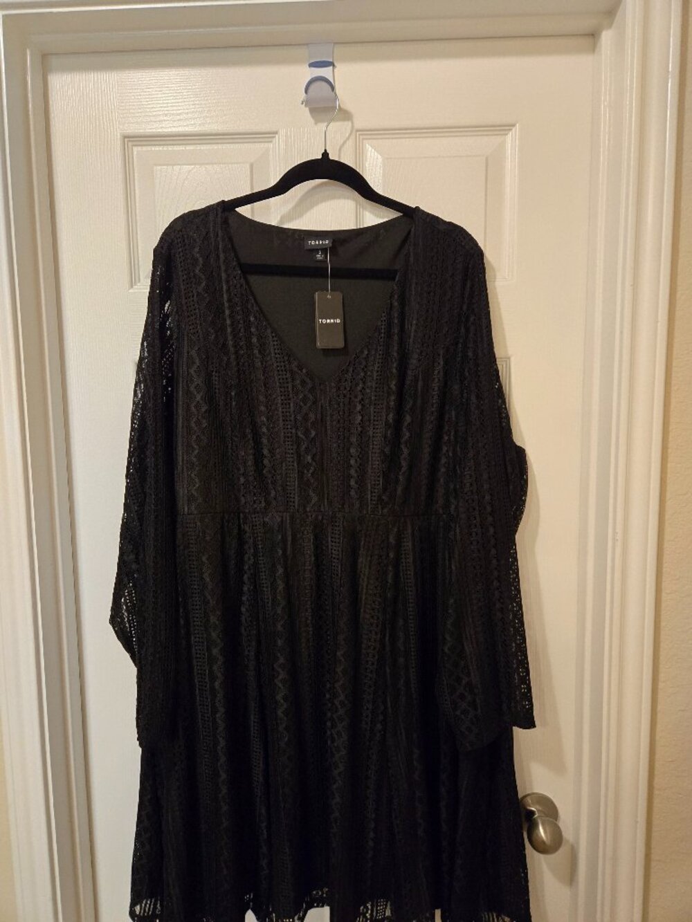 Torrid 3x black babydoll dress new with tags
